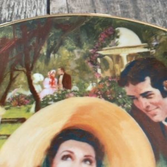 Scarlett and Her Suitors Plate w certificate​ - Picture 10 of 14